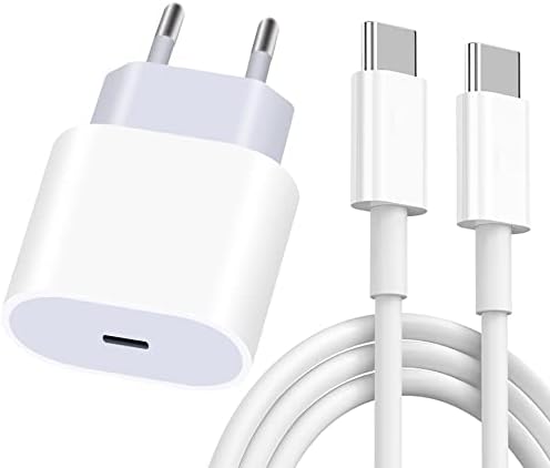 Chargeur USB C 20W, Adaptateur Secteur USB C Prise de Charge Rapide avec Câble de Charge Rapide 2M Type C PD pour iPad Pro 12.9, Pad Pro 11 inch 2021/2020/2018, Samsung Galaxy S22 S21/Z Flip 3/Z Fold4 Fiche Technique et Prix au Maroc