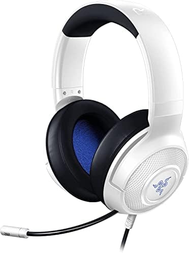 Razer Kraken X pour Console - Casque Gaming Filaire pour Console (Microphone Cardioïde Flexible, Haut-parleurs de 40mm, Cable de 3.5mm, Conception Ultralégère de 250g) Blanc Playstation Fiche Technique et Prix au Maroc