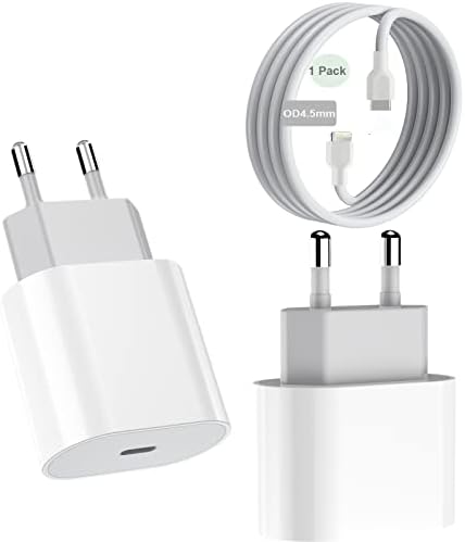 Chargeur Rapide iphone USB C 20W-Chargeur iPad Certifié MFi avec câble Compatible Chargeur Rapide PD et QC3.0 Type-C avec iPhone 14/Plus/Pro/Pro Max/13/12/11/XS/XS Max/XR/X Fiche Technique et Prix au Maroc