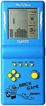 CZT Nouvelle Console de Jeu en Brique Grand écran Puzzle nostalgique Classique intégré 23 Jeux Vitesse / difficulté réglable alimenté par 2 Piles AA (Non incluses) Meilleur Cadeau (Bleu) Fiche Technique et Prix au Maroc