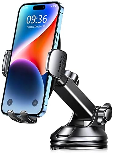 CIRYCASE Support Téléphone Voiture, 2023 Amélioré [Ventouse Ultra Puissante] Porte Telephone Voiture Tableau de Bord, Rotation 360° & Opération à Une Main, Attache Voiture Pare-Brise (4-7" Smartphone) Fiche Technique et Prix au Maroc
