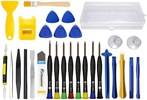 30pcs Kit d'outils de réparation de téléphone, RealPlus Tool Kits avec 8 tournevis de précision magnétiques et outils de levier d'ouverture, adapté pour Smartphones, Tablettes, Montre, LunettesAvis,  Fiche Technique et Prix au Maroc