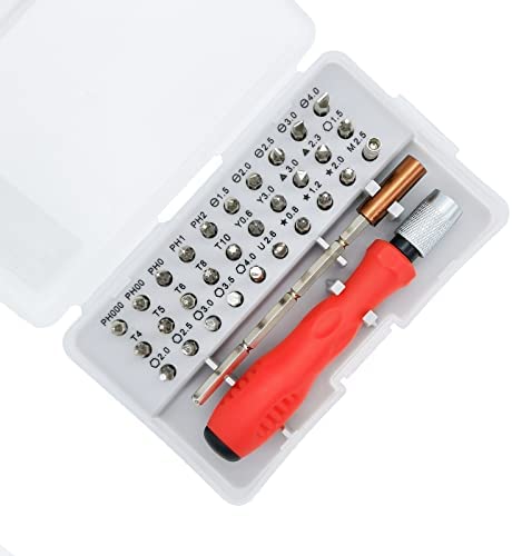Kit Tournevis de Precision, 32 en 1 Multifonction Mini Tournevis，Torx Cruciforme Triangle Outils de Précision de Réparation, pour Lunettes PS4 Informatique Montre Téléphone etcAvis,  Fiche Technique et Prix au Maroc