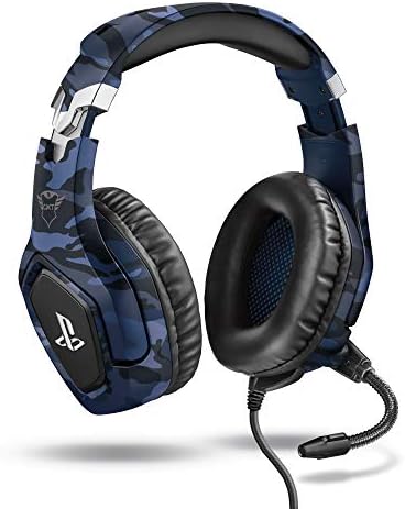 Trust Gaming Casque Gamer PS4 et PS5 avec Licence officielle pour PlayStation GXT 488 Forze-B - avec Microphone Flexible Repliable, Coupure du Micro et Réglage du Volume sur Fil - Bleu Fiche Technique et Prix au Maroc