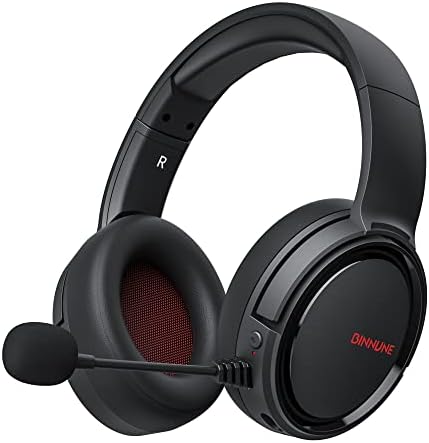 BINNUNE Casque Gaming, Casque Gaming sans Fil PS4 PS5 PC Playstation 4 5, Casque Gamer avec Micro Anti-Bruit USB Bluetooth sans-Fil 2,4 GHz Stéréo Fiche Technique et Prix au Maroc