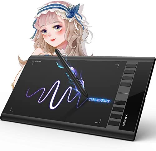 XP-PEN Star03V2 Tablette Graphique 12 Pouces avec Stylet Passif 8192 Niveaux et 8 Raccourcis Pallette Dessin Numérique - Compatible avec Windows Mac ChromebookAvis,  Fiche Technique et Prix au Maroc