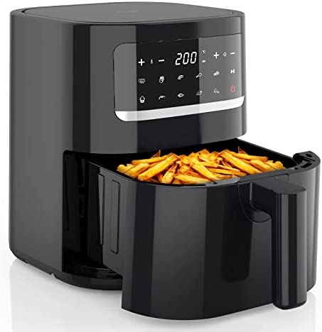 Iceagle Friteuse sans Huile 5.5L Air Fryer XXL - Friteuse à Air Chaud 1400 W | Airfryer avec 9 programmes, écran tactile LED numérique, minuterie, préchauffage et maintien au chaud Avis, Fiche Technique et Prix au Maroc