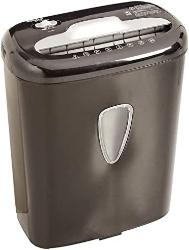 Amazon Basics Destructeur de Documents/Cartes de crédit haute sécurité Micro-découpes Capacité 5-6 FeuillesAvis,  Fiche Technique et Prix au Maroc