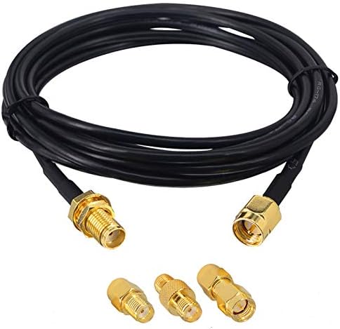 BOOBRIE Kit Rallonge SMA 3M&Connecteur SMA SMA Câble Coaxial RG174 SMA Mâle SMA Femelle 3 Mètres+3 PCS Adaptateur RF SMA à SMA pour WiFi Antenne 3G 4G LTE, Antenne d'équipement GPS SDR, Antenne Radio Avis, Fiche Technique et Prix au Maroc
