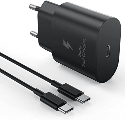 Chargeur USB C pour Samsung, 25W Adaptateur Type C PPS Rapide pour Samsung S22 S21 S20 S10 S9 S8, Note 20/10/ 9, iPad Pro, iPad Air 5 4, Mini 6, Google Pixel, Câble USB C à C 1M Fiche Technique et Prix au Maroc
