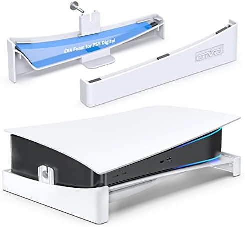 OIVO PS5 Support Horizontal, Support pour PS5 Compatible avec Playstation 5 Console Disc & Digital Editions avec Fixation à Vis - Blanc Fiche Technique et Prix au Maroc