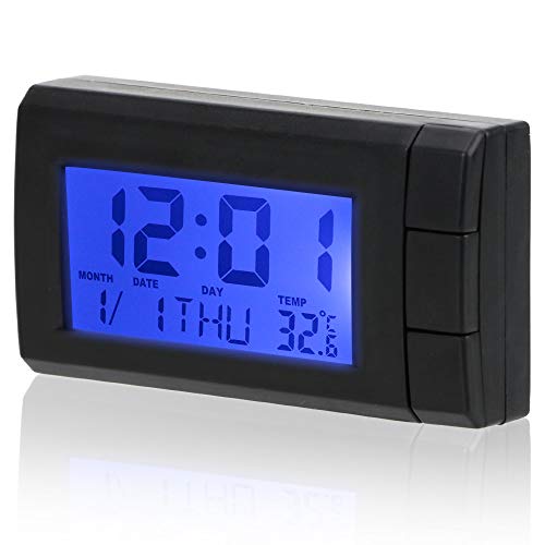 FYMTS Horloge électronique autocollante avec affichage numérique LCD pour voiture - Décoration de voiture Fiche Technique et Prix au Maroc