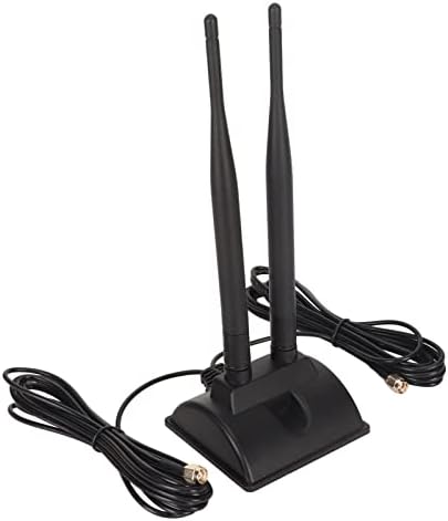 Antenne WiFi Double, connecteur mâle RP SMA 2,4 GHz 5 GHz 5,8 GHz Augmente la sensibilité du Signal Angle réglable 6DBI Antenne WiFi à Gain élevé pour réseau Domestique Avis, Fiche Technique et Prix au Maroc