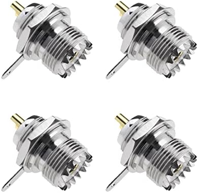 4pcs UHF Femelle Montage sur Cloison Connecteur de Coupelle à Souder UHF Femelle Écrou Cloison Montage sur Panneau Prise Droite Accessoires pour Radios WiFi par Câble d'extension Avis, Fiche Technique et Prix au Maroc
