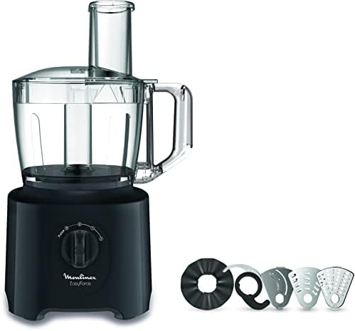 Moulinex Easy Force Robot multifonction, Puissance 800 W, Robot cuisine facile a utiliser, Plus de 20 fonctions, Mixer, pétrir, hacher, râper, émincer, Robot mixeur grande capacité FP245810 Avis, Fiche Technique et Prix au Maroc