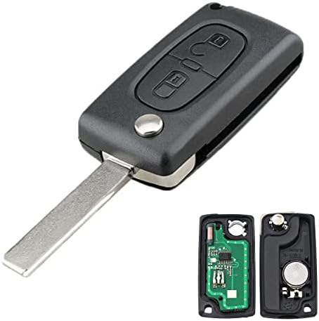 AULESSE Peugeot Clé Télécommande 2 Boutons 433 MHz PCF7961 Puce,Clé Complète avec Electronique à Programmer pour Peugeot/Ci-tro-en 207 307 308 408 CE0536 Clé à Distance de Voiture Fiche Technique et Prix au Maroc