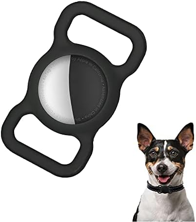 Étui de Protection en Silicone Compatible pour Airtag 2021, Housse de Protection Anti-Rayures et Anti-Perte, Support Airtag Adapté aux Accessoires de Collier de Chien et Chat. (Noir) Avis, Fiche Technique et Prix au Maroc