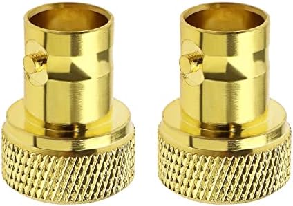 2pcs BNC Femelle à SMA Mâle Adaptateur Coaxial BNC à SMA Connecteur Jack Coaxial Laiton Plaqué Or Convertisseur pour Câble Coaxial Caméras de Surveillance WiFi Radio Avis, Fiche Technique et Prix au Maroc