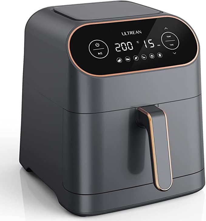 Ultrean Friteuse à air 6.5L XXL Airfryer, friteuse à air chaud avec 6 modes de cuisson préréglés, commande tactile LCD et minuterie/contrôle de la température, avec livre de recettes en allemand Avis, Fiche Technique et Prix au Maroc