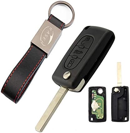 Clé Télécommande pour Peugeot 307 207 Citroen C1 C2 C3 avec Carte Électronique 3 Boutons pour (433MHz ID46 PCF7941 Chip) Transpondeur avec Batterie prêt pour la Programmation (CE0523) Fiche Technique et Prix au Maroc