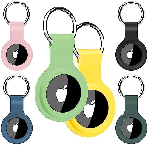 Alyvisun [Lot de 6] AirTag Porte Clé, Coque AirTag Coloré, Porte Clef AirTag Silicone Avis, Fiche Technique et Prix au Maroc