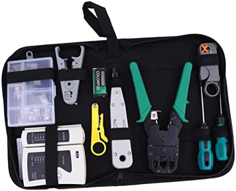 COLLBATH 1 Set Hotfix Tool Kits D'Outils Informatiques Jauge De Câble D'Ordinateur Dénudeur Clips De Support De Cordon De Câble Outils De Testeur De Câble Réseau Kit D'Outils Réseau OutilAvis,  Fiche Technique et Prix au Maroc