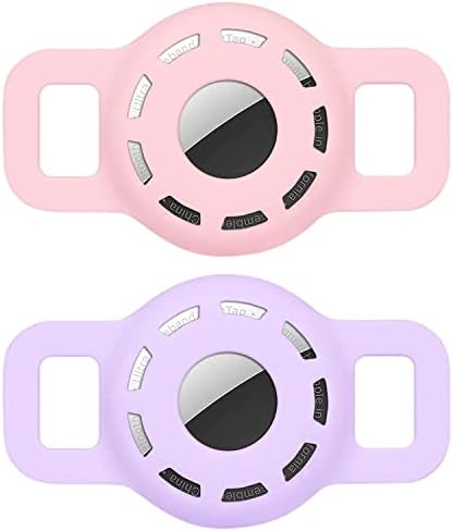 QEEYON Ainiv Étui de Protection en Silicone pour Airtag, Housse de Protection Anti-Rayures et Anti-Perte, Coque en Silicone pour localisateur de Suivi GPS, Support pour Collier de Chien ou Chat, 2 pcs Avis, Fiche Technique et Prix au Maroc
