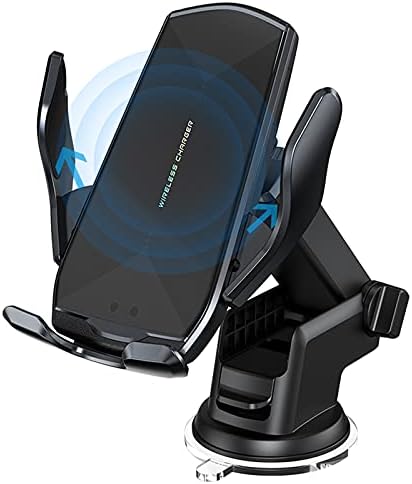 15W Qi Chargeur Induction Voiture, Support Téléphone Voiture, Chargeur sans Fil Voiture Rapide Automatic Clamping Porte Clip De Sortie d'air Support Téléphone Voiture pour iPhone Samsung Huawei LG Fiche Technique et Prix au Maroc