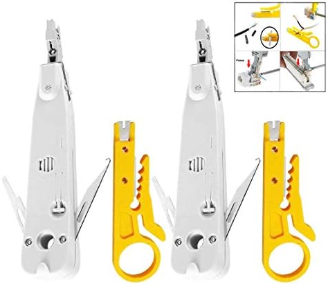 Xrten Outils d'Insertion, Outil pour Repousser Les Câbles Type Krone AMP Modules IDC/Network par Câble Cutter StripperAvis,  Fiche Technique et Prix au Maroc