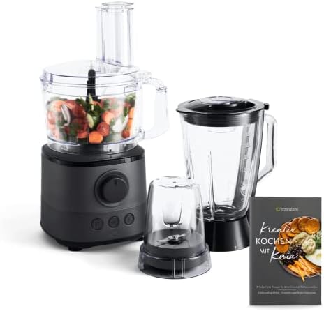 SPRINGLANE Robot de Cuisine Multifonction Kaia 1000W, 1.5L, 18.000 t/min - Anthracite Avis, Fiche Technique et Prix au Maroc