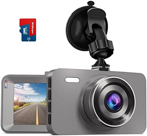 WeBeqer Caméra Embarquée Voiture 1080P FHD,3" Caméra de Voiture Grand Angle de 176°,Dashcam Voiture avec Carte SD 64G,Vision Nocturne IR,Enregistrement en Boucle,24H Mode Parking,G-Capteur,WDR Fiche Technique et Prix au Maroc