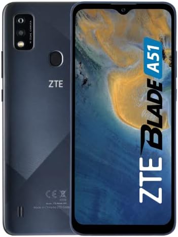 ZTE Blade A51 - Smartphone 32GB, 2GB RAM, Dual Sim, Grey Fiche Technique et Prix au Maroc