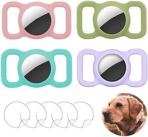 Ambolio Étui en Silicone pour AirTag,Étui AirTag,Airtag Porte clé,Anti-Chute et Anti-Rayures,Anti-Perte de Localisation,pour Collier de Chien Support de Boucle de Chat,4 Pièces. (B) Avis, Fiche Technique et Prix au Maroc