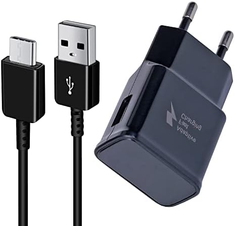 Powersky Chargeur USB C Charge Rapide avec 1,5m Câble pour Samsung Phone Galaxy S21, S20, S10, S9, S8, Note 10, 9, 8, 7 Et A53, A7, Série A, Prise USB Chargeur Telephone Secteur USB Type C - Noir Fiche Technique et Prix au Maroc