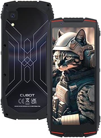 CUBOT Kingkong MINI3 Telephone Portable Incassable Android 12, Écran 4.5''HD, 6 Go+128 Go, Caméra 20MP+5MP, Smartphone 3000mAh Antipoussière Antichoc, NFC/OTG/Face ID/GPS/Dual SIM 4G Téléphone Fiche Technique et Prix au Maroc