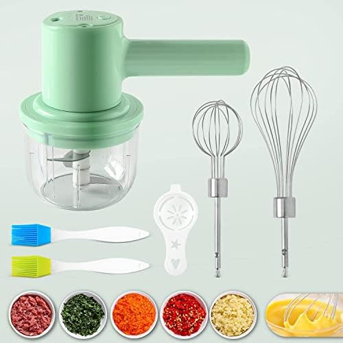 Hachoir Électrique à Légumes Sans Fil Mini 300ML,Rechargeable Rapeuse Legume,Hachoir à Ail Batteur à Main Mixeur/Moulinex,Robot Culinaire Portable,Chili,Viande et Épices,Ustensiles de Cuisine Avis, Fiche Technique et Prix au Maroc