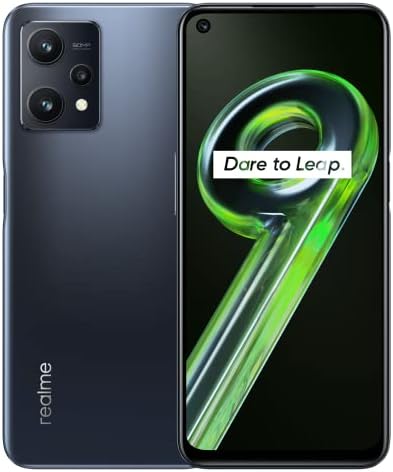 realme 9 5G - 4+128GB Smartphone, Processeur Qualcomm Snapdragon 695 5G, Écran 120 Hz ultra fluide,Triple appareil photo I.A. de 50 MP, Batterie puissante de 5 000 mAh, Meteor Black Fiche Technique et Prix au Maroc