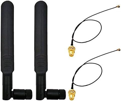 WayinTop 2Set 8dBi 2,4 GHz 5,8GHz Dual Band sans Fil WiFi RP SMA Antenne Mâle + 20cm U.FL/IPEX à RP SMA Câbles Femelle Pigtail Antenne WiFi PCI U.FL IPX vers connecteur SMA (PCIe) Avis, Fiche Technique et Prix au Maroc