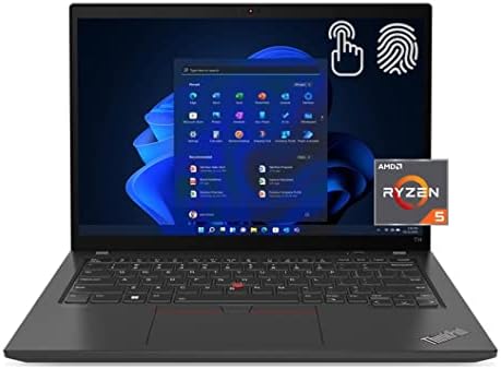 Lenovo ThinkPad T14 Gen 3 Touch Laptop, 14" WUXGA IPS Touchscreen, AMD 6-Core Ryzen 5 Pro 6650U (Beat i7-1255U), 16GB RAM, 512GB PCIe SSD, USB-C, WiFi6, Backlit, FP Reader, Win 11 Pro Fiche Technique et Prix au Maroc