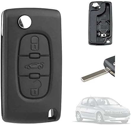 Coque de clé de Voiture 3 Boutons Compatible avec Peugeot 207 307 308 407 607 807 et Citroen C2 C3 C4 C5 C6 C8 DS3 DS4 Coque de clé de télécommande de Voiture 3 Boutons CE0536 Fiche Technique et Prix au Maroc