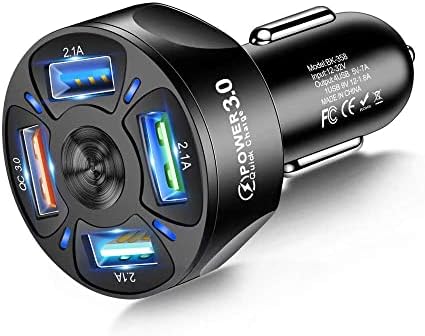 HORJOR Chargeur de Voiture USB, Chargeur de Voiture Rapide, 4 Ports Chargeur Allume Cigare USB 35 W 7 A Charge Rapide Compatible avec iPhone, iPad Samsung Galaxy, Huawei, Xiaomi, Tablette Fiche Technique et Prix au Maroc