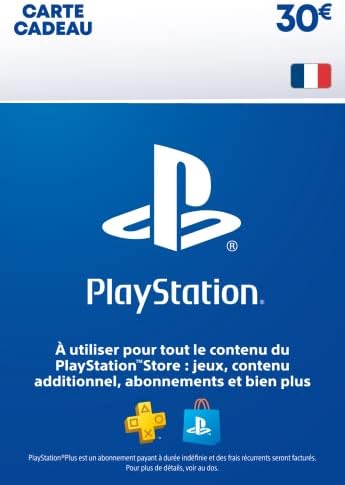30€ Carte Cadeau PlayStation | PSN Compte Français [Code par Email] Fiche Technique et Prix au Maroc