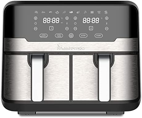 MasterPRO Rocket Duo 900 | Friteuse sans Huile | Noir | Contenance 9 L et 2100 W | Avec Écran LED Tactile et Panier Antiadhésif | Friteuse à air | 11 Fonctions en 1 Avis, Fiche Technique et Prix au Maroc