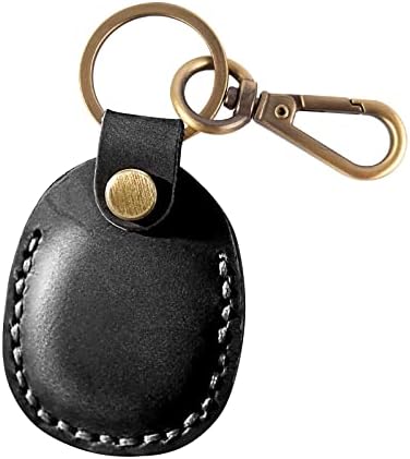 Étui de protection en cuir pour Air Tag Porte-clés Air Tag Pendentif Housse de protection pour Airtag avec porte-clés anti-perte, localisateur de traqueur de couverture Keychain pour Air Tag Noir Avis, Fiche Technique et Prix au Maroc