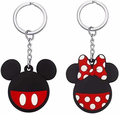 COHNDB Housse AirTag, Lot de 2 Housse AirTag Souris Cartoon, Housse Mickey AirTag Contre Les Pertes, Anti-Chocs, Anti-Rayures, Lavable, Housse Localisation Traqueur Bluetooth (Mickey/Minnie) Avis, Fiche Technique et Prix au Maroc
