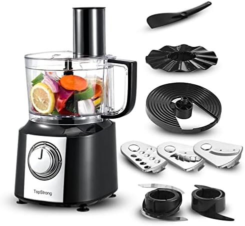 TopStrong Robot Multifonction, 6 en 1 Robot de Cuisine, 2L Robot Cuisine Multifonctions, Food Processor 800W, Robot Menager Multifonctions, Hachoir Mixeur Avis, Fiche Technique et Prix au Maroc