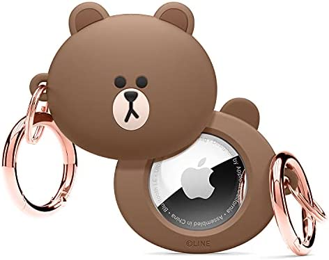 elago l Line Friends Coque en Silicone Compatible avec Apple AirTag Tracker - Étui Protection Complète, Résistant aux Rayures, Case Protection Contre Les Chutes [Marchandise Officielle] (Brown) Avis, Fiche Technique et Prix au Maroc