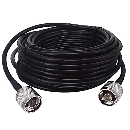 Boobrie 10M N-Type à N-Type Coaxial Câble RG58/U N Mâle vers N Mâle Câble Faible Perte Connecteur N Mâle à N Mâle pour 3G/4G/5G/LTE/ADS-B/GPS/WiFi Radio à l'utilisation du Parasurtenseur(pas pour TV) Avis, Fiche Technique et Prix au Maroc