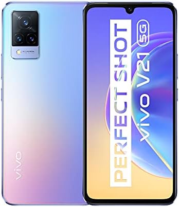 VIVO V21 5G Smartphone, 8 Go + 128 Go, Selfies 44 MP avec Stabilisation Optique, Triple Cam¡§?ra 64 MP, Taux de Rafra?chissement de 90 Hz, Design Ultra-Fin, 6,44 Pouces, Double SIM Fiche Technique et Prix au Maroc