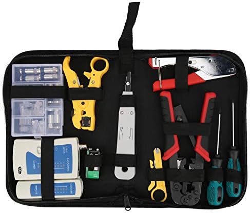 Kit d'outils réseau, kit de sertissage de câble Ethernet portable testeur de câble LAN de maintenance informatique professionnelleAvis,  Fiche Technique et Prix au Maroc